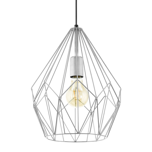 EGLO hanglamp Carlton - e27 - 1-lichts - zilverkleurig - vtwonen shop