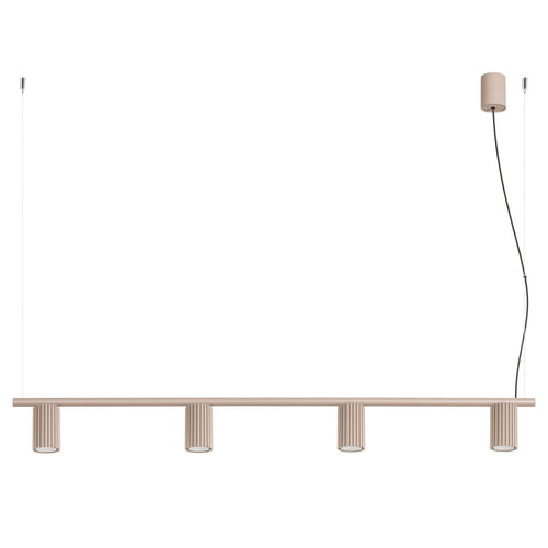 Sollux Lighting Kroonluchter KARBON 4 taupe - 122x6,5x212cm