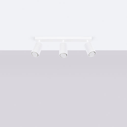 Sollux Lighting Plafondlamp KARBON 3L wit - 45x6,5x16,5cm