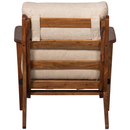 BePureHome fauteuil Houston - Bouclé/Hout - Naturel - 86x71x71 - vtwonen shop