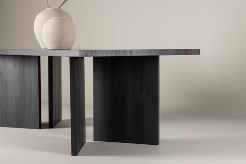 Rebellenclub Eetkamertafel Vimmerby - 240 x 100 cm - Zwart - vtwonen shop