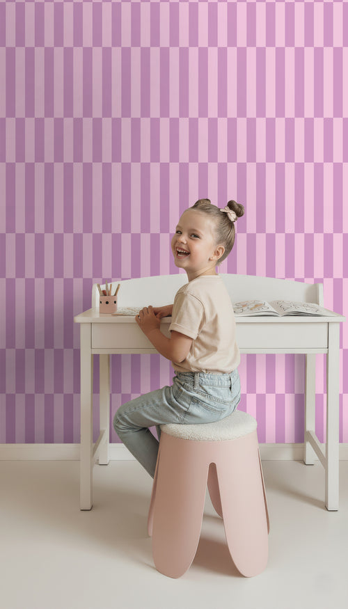 ESTAhome behang strepen paars - 50 x 900 cm - 131422