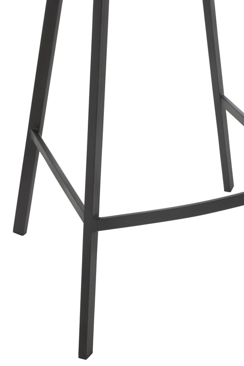 J-Line barstoel Kent - metaal/polyester - bruin