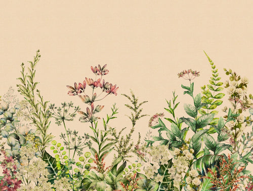 One Wall one Role fotobehang jungle-motief beige en groen - 371 x 280 cm - AS-382771