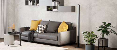 EGLO connect.z smart vloerlamp Simolaris-Z - 161,5 cm - zwart/wit - vtwonen shop