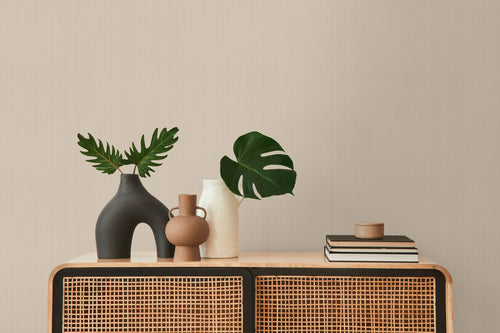 A.S. Création behang effen beige en bruin - 53 cm x 10.05 m - AS-380991