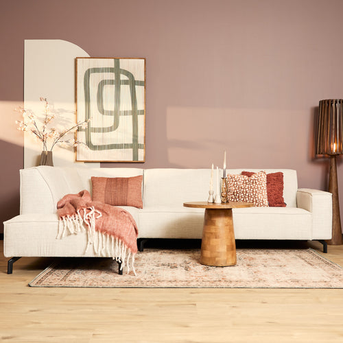 MySofa 2,5-zits Hoekbank Floris - Links Beige Stof - 285x210x82cm
