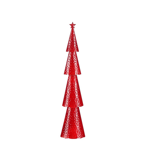 Mica Decorations Decoratie boom rood - l14,5xb8xh68cm
