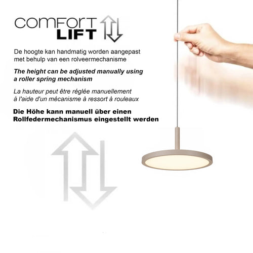 Highlight hanglamp Falcon - 3 lichts - 30  x  160   cm - beige
