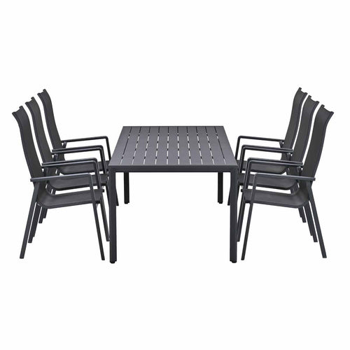 Garden Impressions Tuinset Siena 7-delig - Kasper tuintafel 220x93 cm
