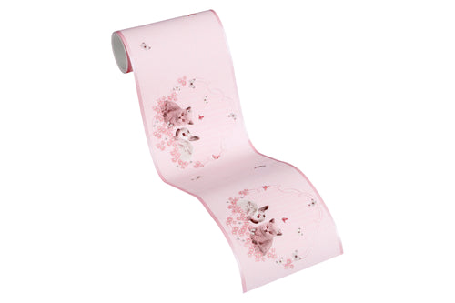 A.S. Création behangrand katjes roze, zilver en meerkleurig - 500 x 13 cm - AS-355671