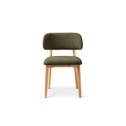 Set van 2 stoelen Evan chenille lichtgroen - 51x49.5x77cm