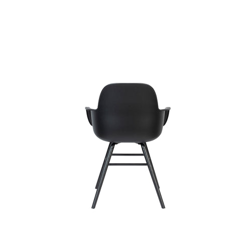 Zuiver Albert Kuip Eetkamerstoelen armleuning Zwart - Set van 2 - vtwonen shop