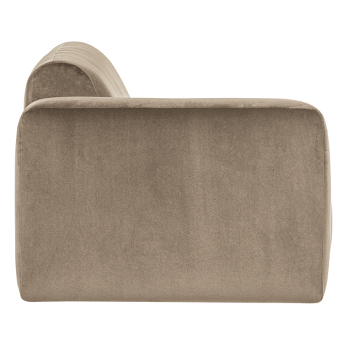 WOOOD 1,5-zits bank arm links Mojo Base - Velvet - Khaki - 74x145x97