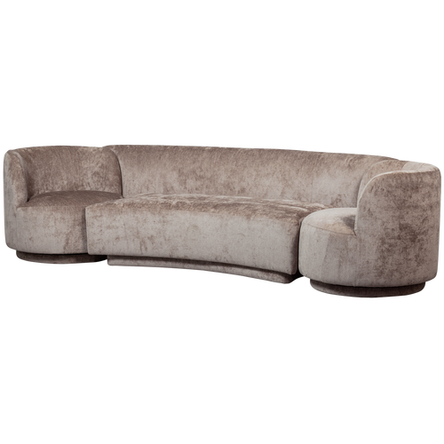 BePureHome bank Combi-Popular - Chenille - Taupe - 72x370x97 - vtwonen shop