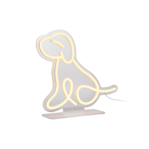 Leitmotiv tafellamp Sitting Dog - geel - 27.8x27.8x30cm - vtwonen shop