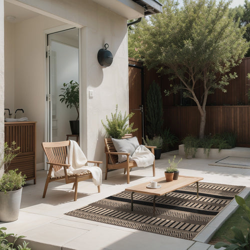 AFK Living vloerkleed Maasai - voor binnen en buiten - zwart - 120 x 170 cm - vtwonen shop