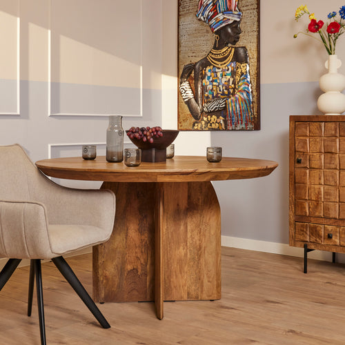Starfurn  eettafel Tense - bruin - 150x150x76cm
