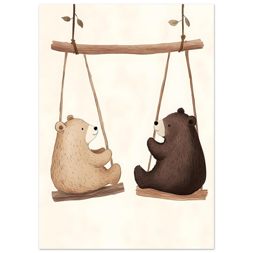 Artfulprints  Berenvriendjes   poster 50x70 cm - vtwonen shop