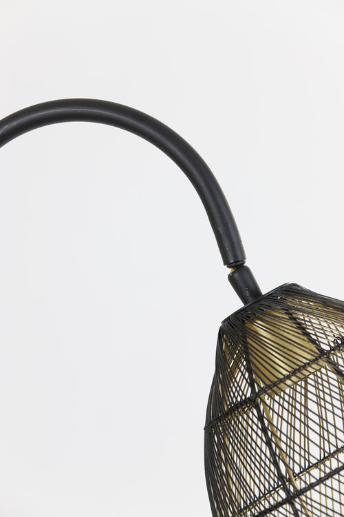 Light & Living vloerlamp MEYA - 34x30.5x172cm - zwart - vtwonen shop