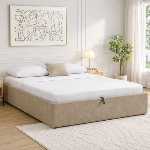 Calicosy - Opbergbed ZIA - beige 214x170x36,50 cm