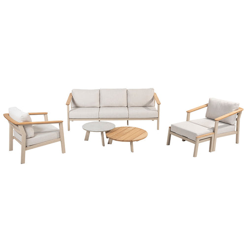 Taste by 4 Seasons loungeset Olivia latte kleurig - 6-delig - vtwonen shop