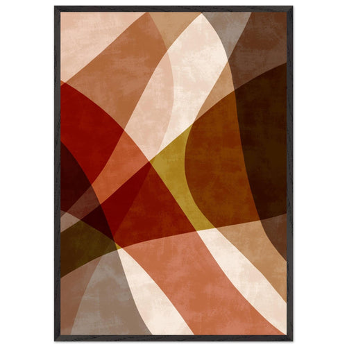 Artfulprints Poster met Lijst Boho – Autumn blend   - 70x100 cm - Bruin