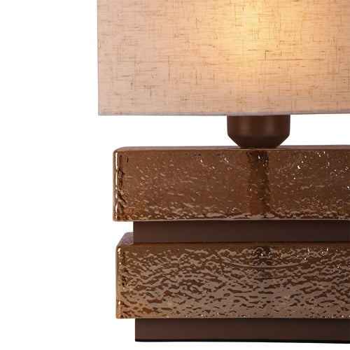 Atmooz tafellamp Burnaby - beige - 21 x 11 x H 36 cm - E27