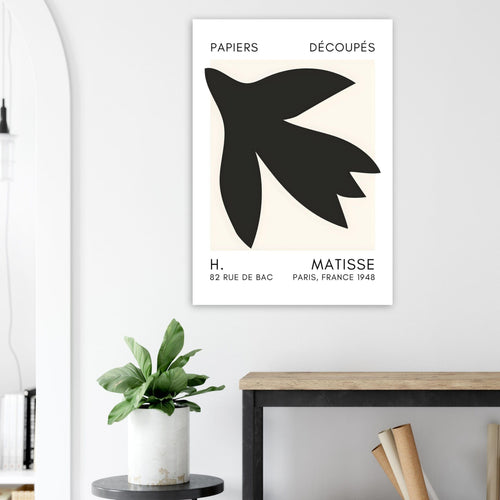 Artfulprints  Matisse – Shapes in the air black   poster 70x100 cm - vtwonen shop