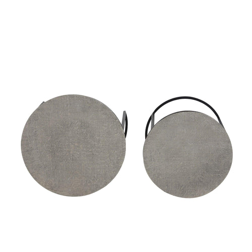 Light & Living bijzettafel RENGO - grijs - Ø49cm