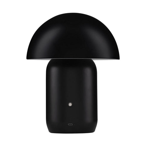 Nova Luce POIS Geïntegreerde LED-tafellamp, matzwart, aanraakgevoelig, dimbaar, 2W 230lm 3000K, USB-aansluiting