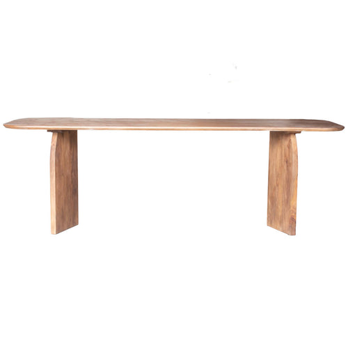 Giga Meubel Eettafel Dalarna - Deens Ovaal Donkerbruin Hout - 240x100x76cm - vtwonen shop