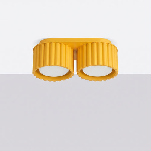 Sollux Lighting Plafondlamp AURA 2 geel Gx53 - 21x10x8cm