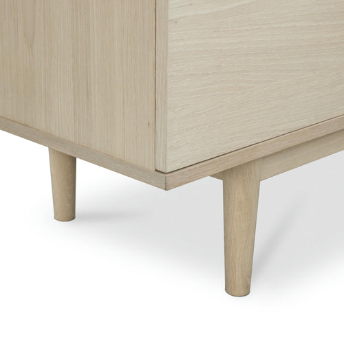 Furnhouse 4-deurs dressoir Kerteminde - Witte olie - MDF, eikenfineer - 45x213x80