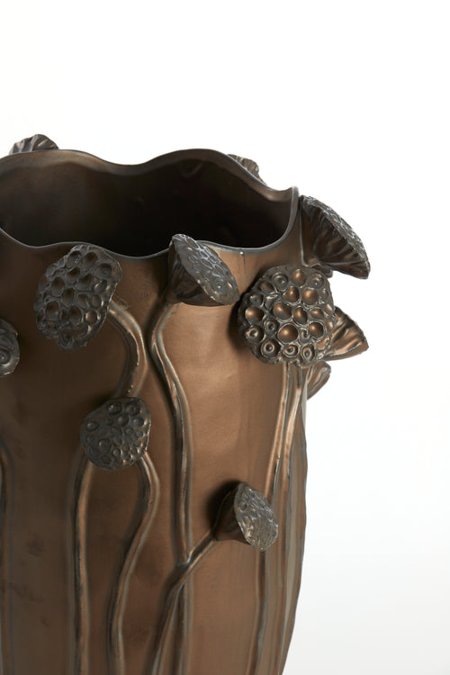 Light & Living vaas LAVCI - 35.5x35x51cm - bruin - vtwonen shop