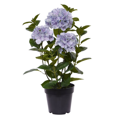 Maxifleur Hortensia Kunstplant in pot 65cm Blauw