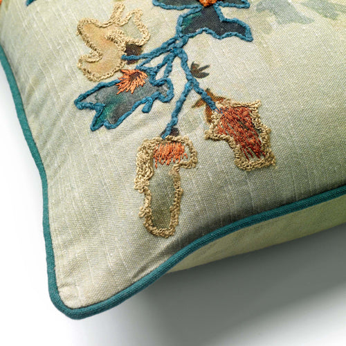 FLORETTE | sierkussen 45x45 cm | Mountain View | groen | multicolor | Hoii | met duurzame kussenvulling