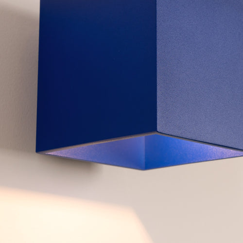 Sollux Lighting Wandlamp QUAD 1 ultramarijn - 10x12x10cm