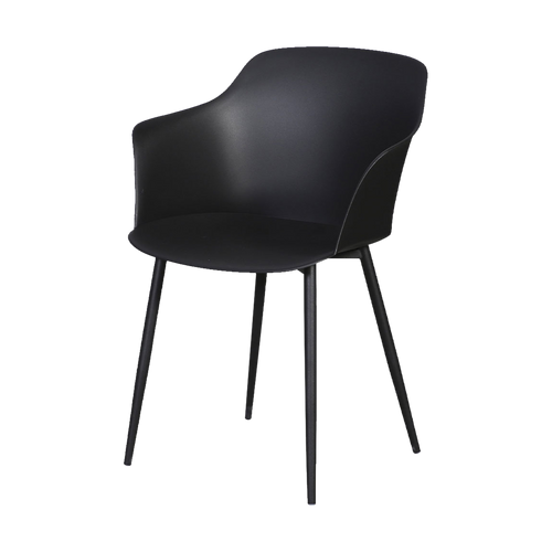 Lisomme Dian kunststof tuinstoel zwart - vtwonen shop