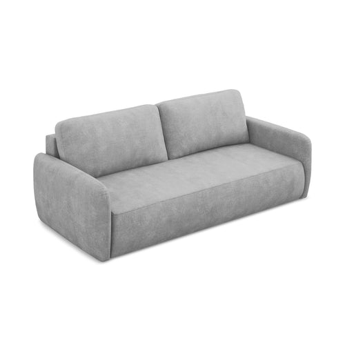 LaMiaSofa 3-zits slaapbank Corle - chenille stof - lichtgrijs - 218x102x86