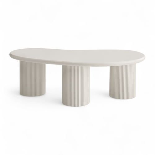 Furnhouse salontafel Wave - Crème wit - Ø 130 cm
