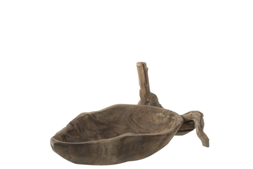 J-Line decoratie Schaal - hout - naturel