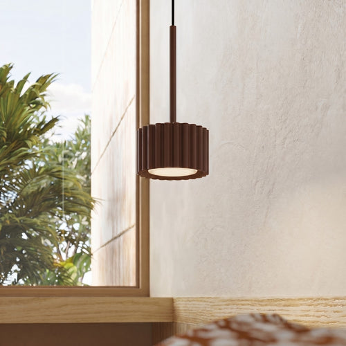 Sollux Lighting Hanglamp AURA 1 bruin Gx53 - 10x10x125cm