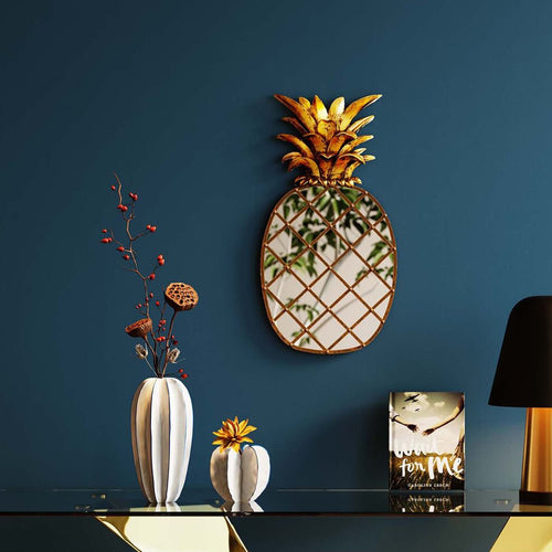 Kare Design Wanddecoratie spiegel ananas 50cm