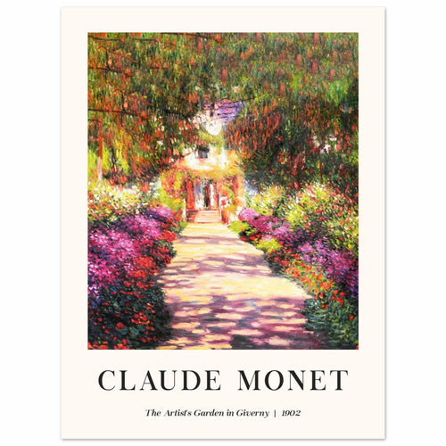 Artfulprints  Claude Monet - The artist's garden in Giverny II   poster 30x40 cm - vtwonen shop