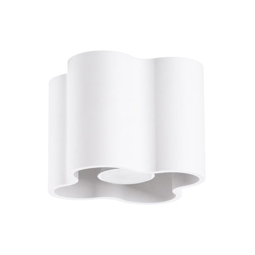 Sollux Lighting Plafondlamp OVIO 1 wit GU10 - 12x12x10cm