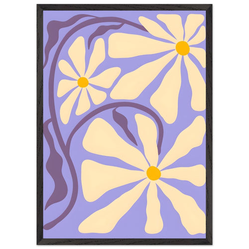 Artfulprints Poster met Lijst Matisse – Essence of bloom   - 50x70 cm - Paars