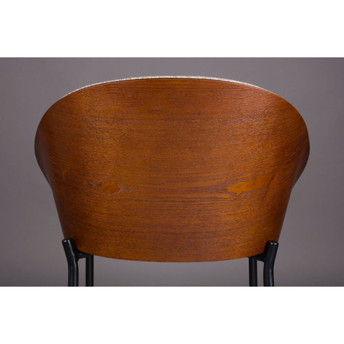 Dutchbone Rodin Counter/ Barkrukken met Rugleuning Beige - Set van 2 - vtwonen shop