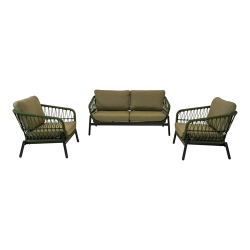 Lesli Living loungebank Zavi - groen - 163,5x83x72,5cm