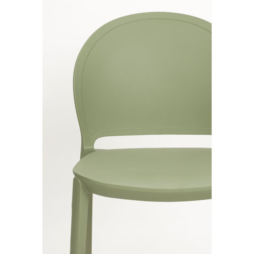 Housecraft Living Sjoerd Tuinstoelen/ Eetkamerstoelen Kunststof Groen - Set van 4 - vtwonen shop